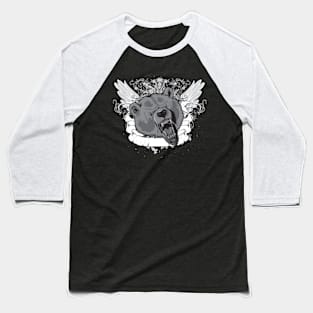 Fierce Grizzly Bear Baseball T-Shirt